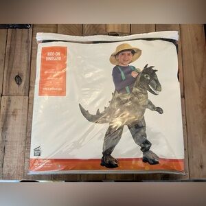 Dinosaur Ride-On Costume - 1 Piece Jumpsuit. Size Child Standard.